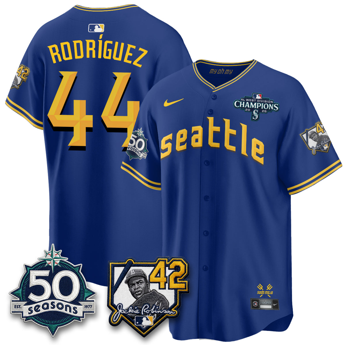 SEA 2026 Jackie Robinson New Era Vapor Limited Jersey - All Stitched