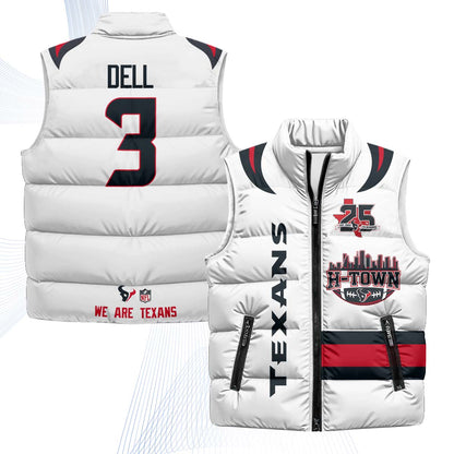 HOU "H-Town" Puffer Vest - Printed