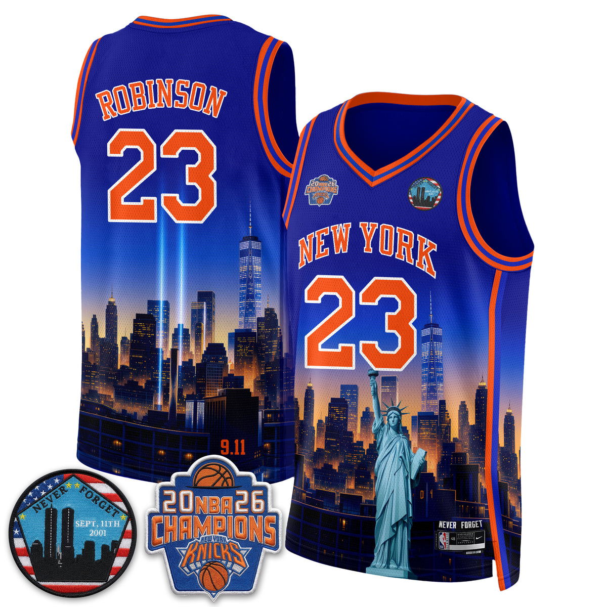 NYK Skyline Never Forget 9/11 Edition Vapor Jersey - Printed