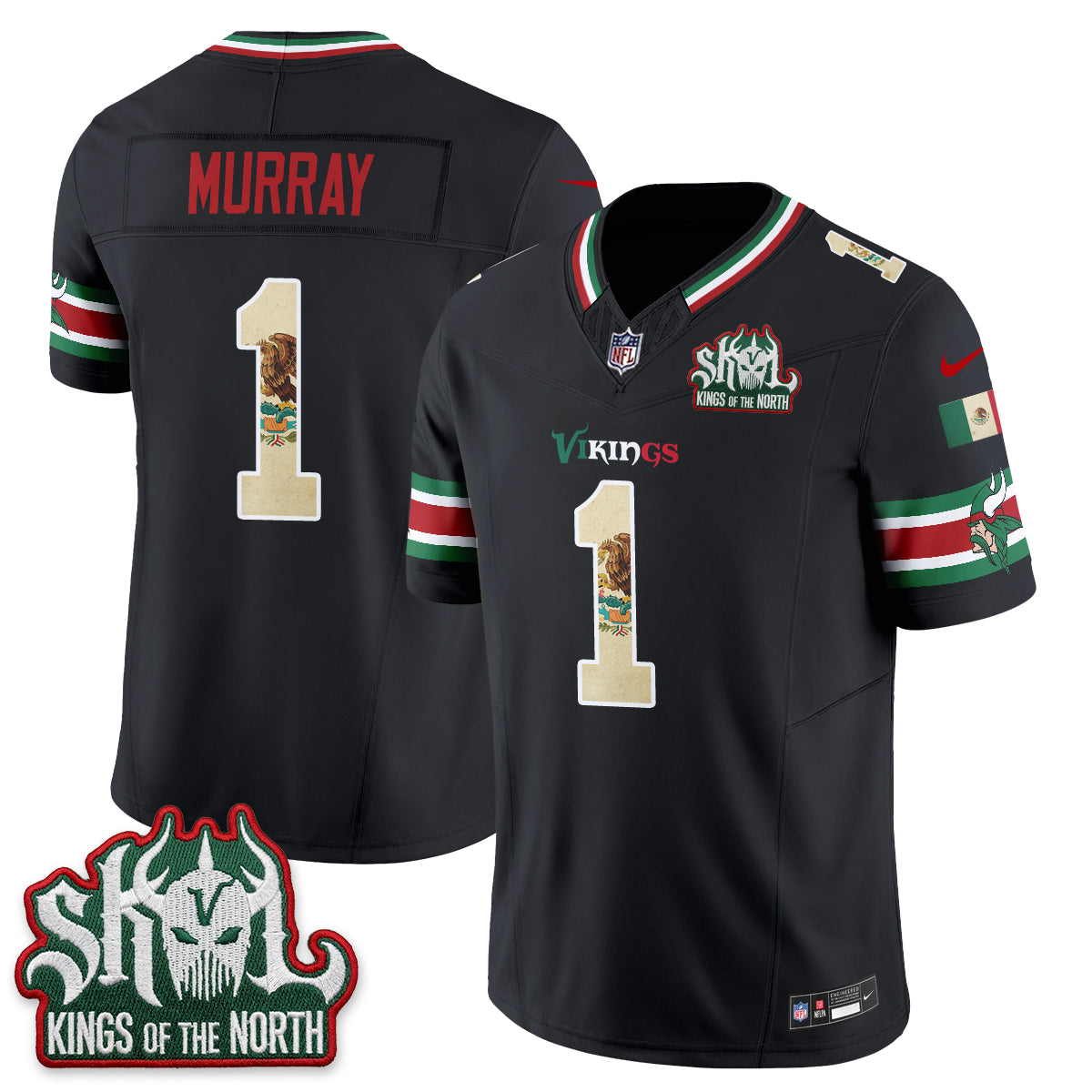 Minnesota Vikings Mexico Edition Vapor Jersey - Stitched