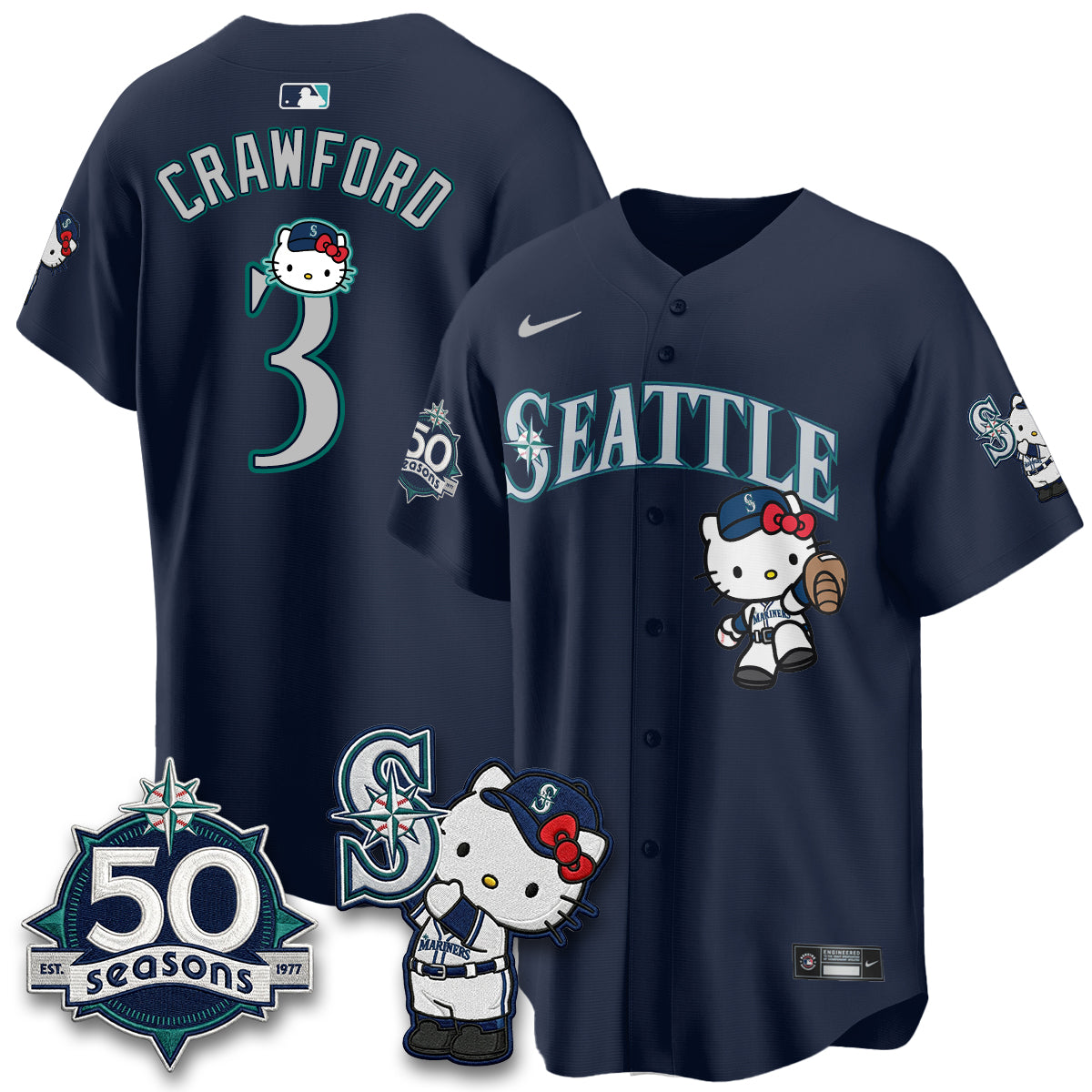 SEA x Meow KT Night Limited Jersey - All Stitched V2