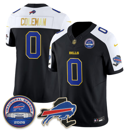 Buffalo Bills 2026 Gold Trim Edition Vapor Jersey - Stitched