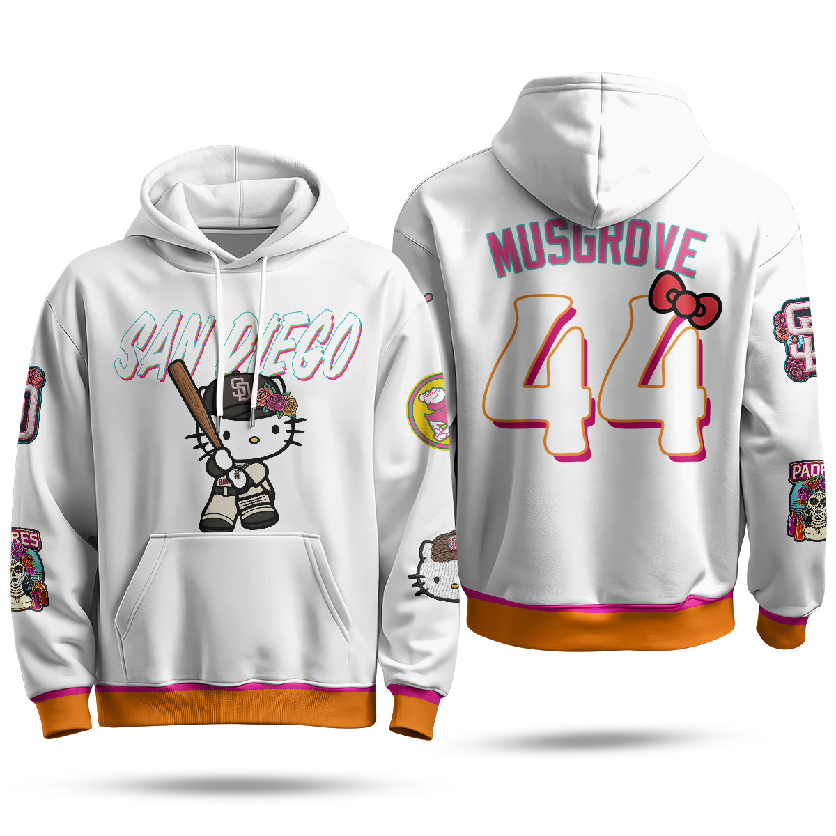 SD x Meow KT Fleece Hoodie - Printed