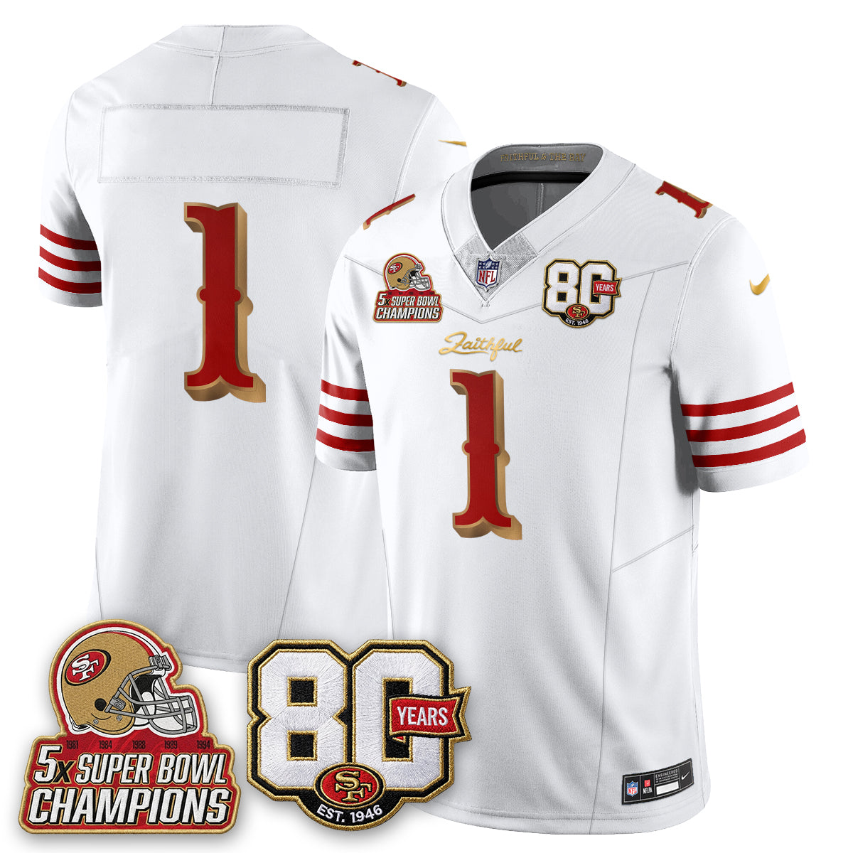 SF 80 Years & 5X Champs Rivalries Edition - Stitched (2)