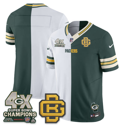 Green Bay Packers Rivalries Split Edition Vapor Jersey - Stitched