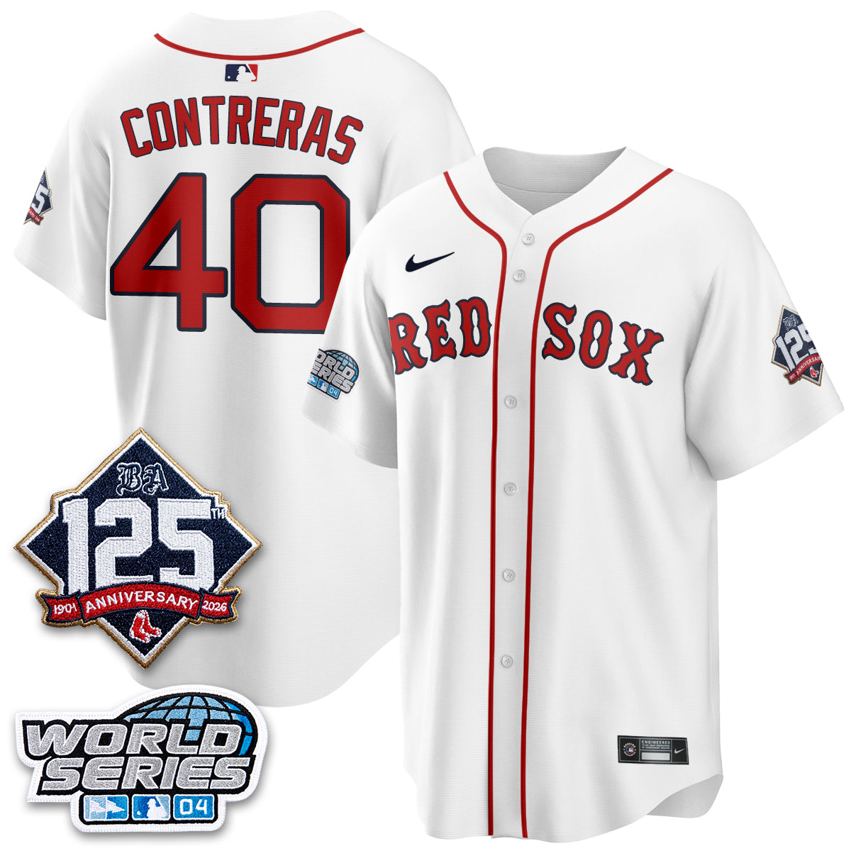 Boston Red Sox Throwback 2004 Vapor Jersey - Stitched