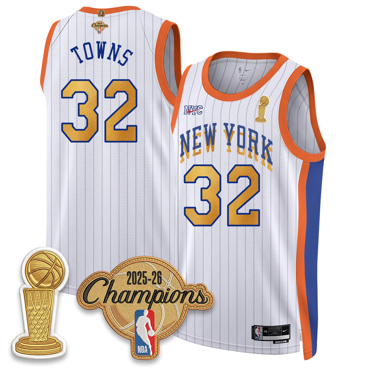NYK Champions Night Vapor Jersey - Stitched