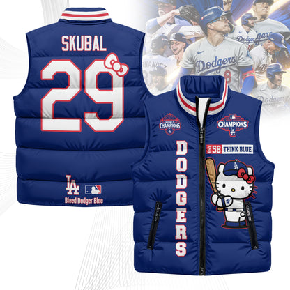 LAD x Meow KT Puffer Vest - Printed