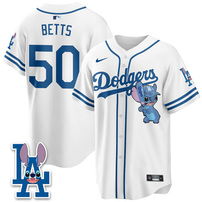 Los Angeles Dodgers x Blue Alien Edition Vapor Jersey - Stitched