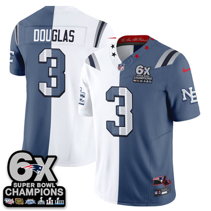 New England Patriots Rivalries Split Edition Vapor Jersey - Stitched