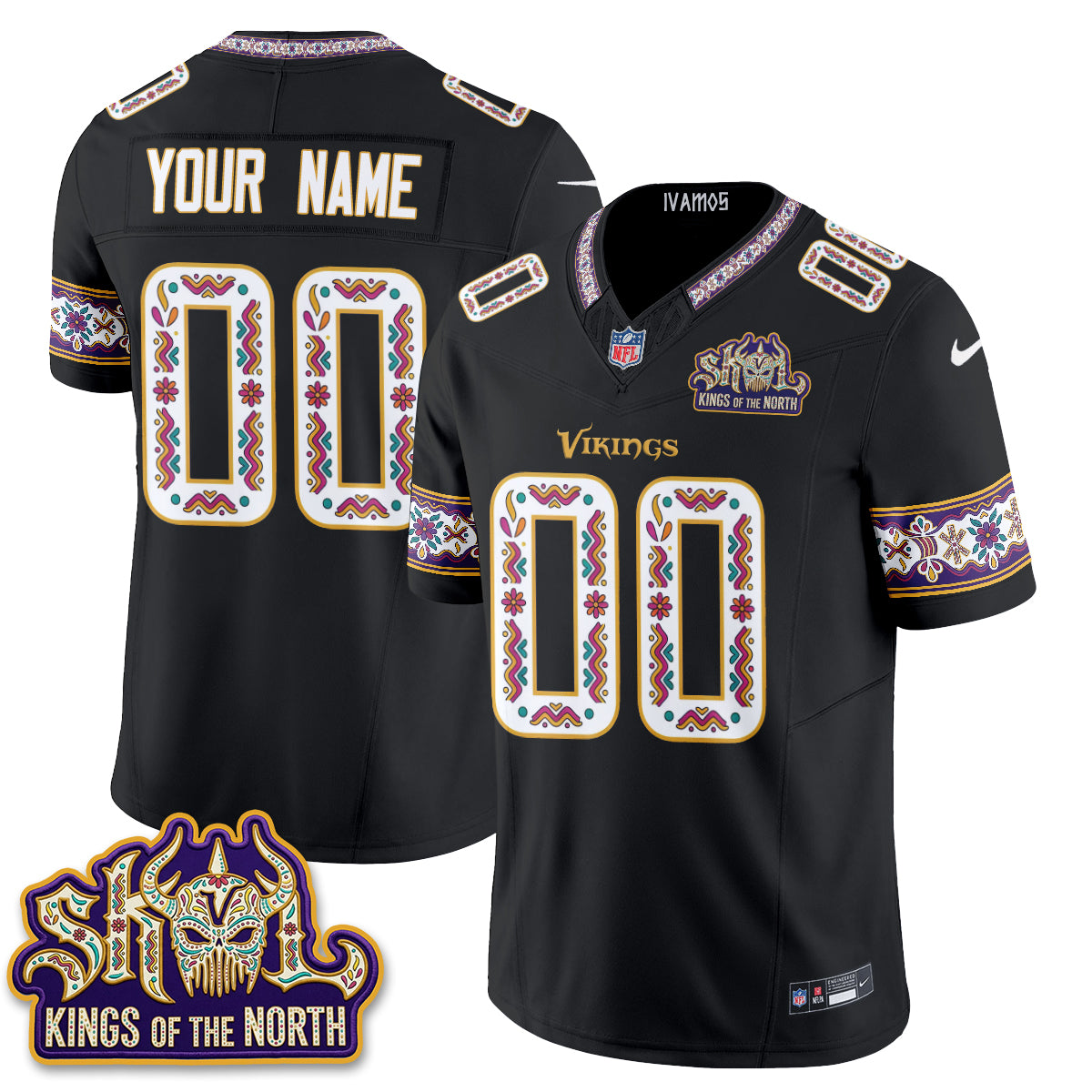 Minnesota Vikings  Latino Heritage Month Vapor Custom Jersey - Stitched