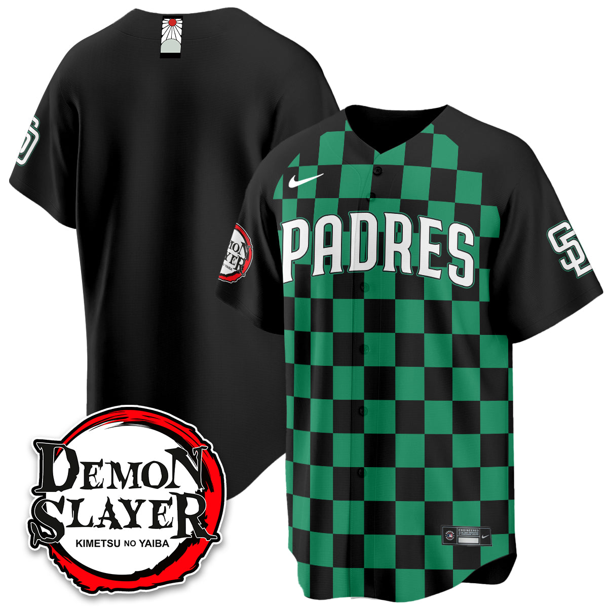 San Diego Padres Demon Slayer Vapor Limited Jersey - Stitched