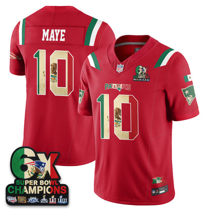New England Patriots Mexico Edition Vapor Jersey - Stitched