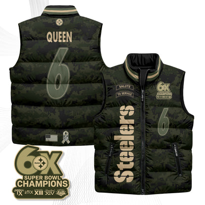 PIT 2026 Salute to Service Puffer Vest - Printed
