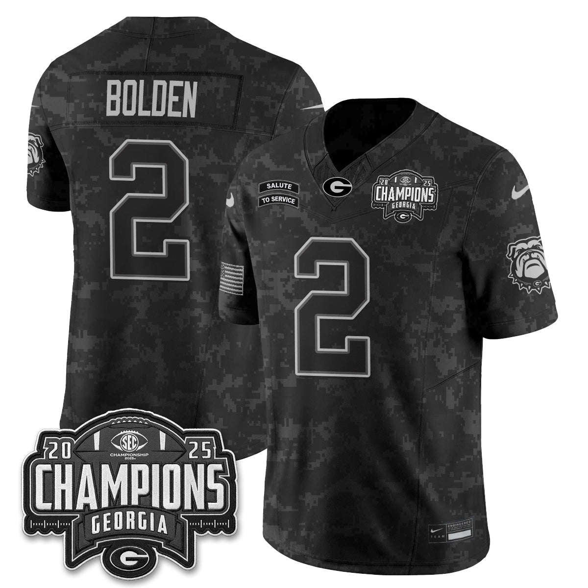 UGA 2026 Salute to Service Vapor Jersey - Stitched