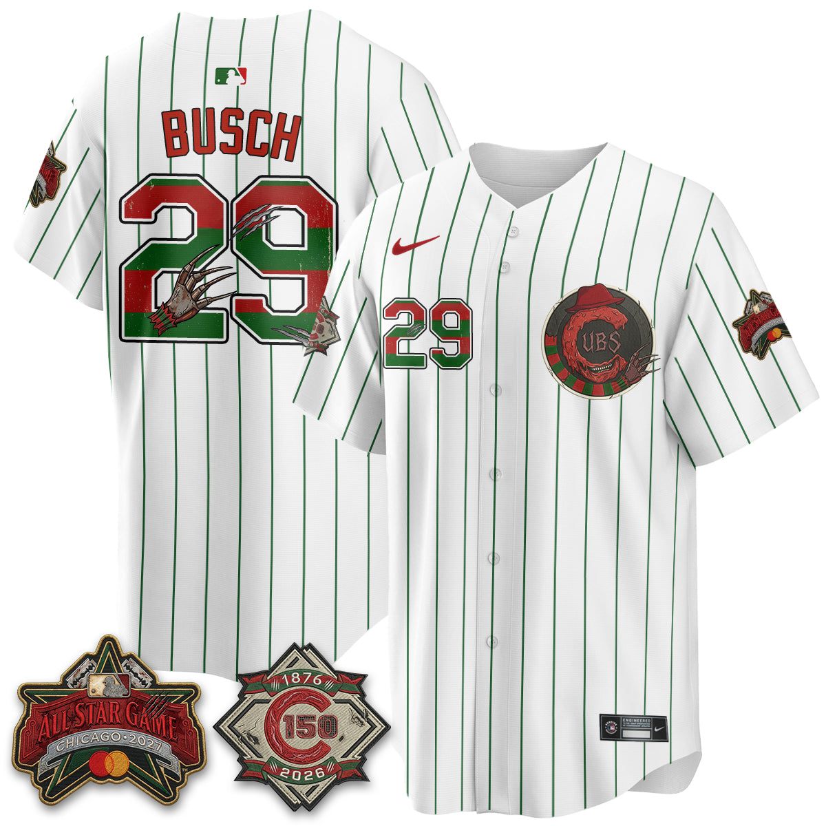 CHC A Nightmare on Wrigley Field Edition Vapor Jersey - Stitched