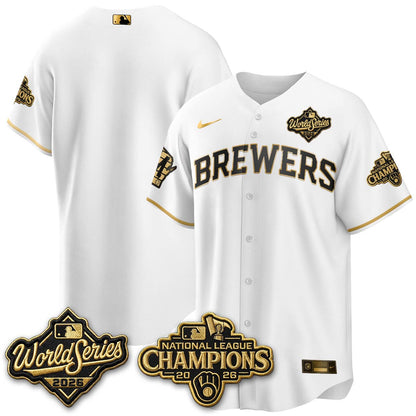 MIL W.S 26 & 2026 NL Champions Navy Jersey - Stitched