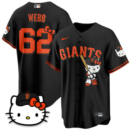 San Francisco Giants x Meow KT Vapor Jersey - Stitched