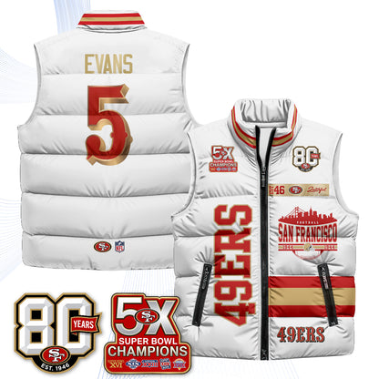SF Faithful to The Bay Puffer Vest - Printed