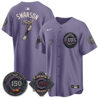 Chicago Cubs Nightmare Edition Vapor Limited Jersey - Printed
