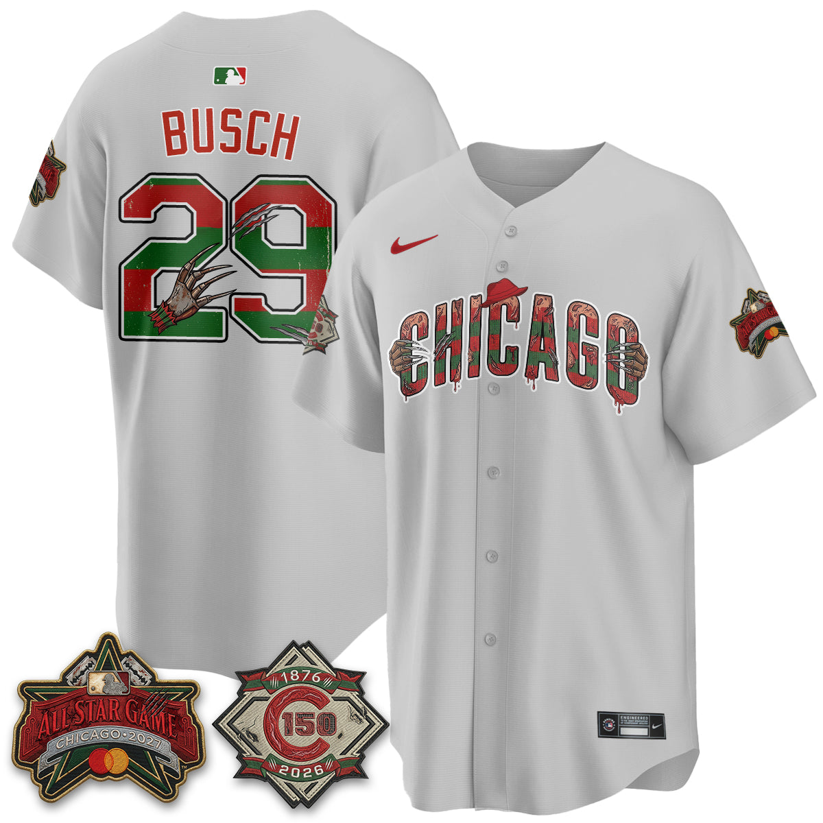 CHC A Nightmare on Wrigley Field Edition Vapor Jersey - Stitched