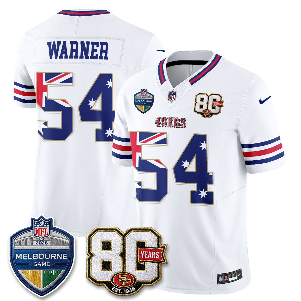 SF Melbourne Game 2026 Vapor Jersey - Stitched