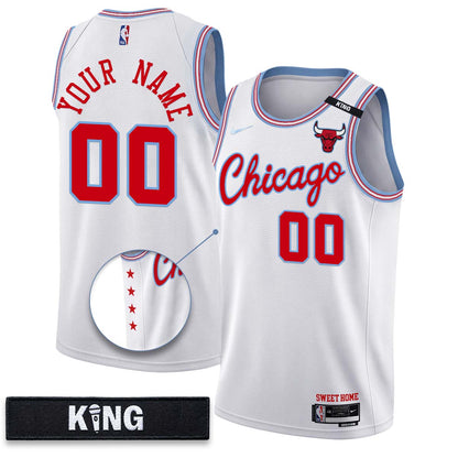 Chicago Bulls 10 Years Anniversary Custom Vapor Jersey - Stitched
