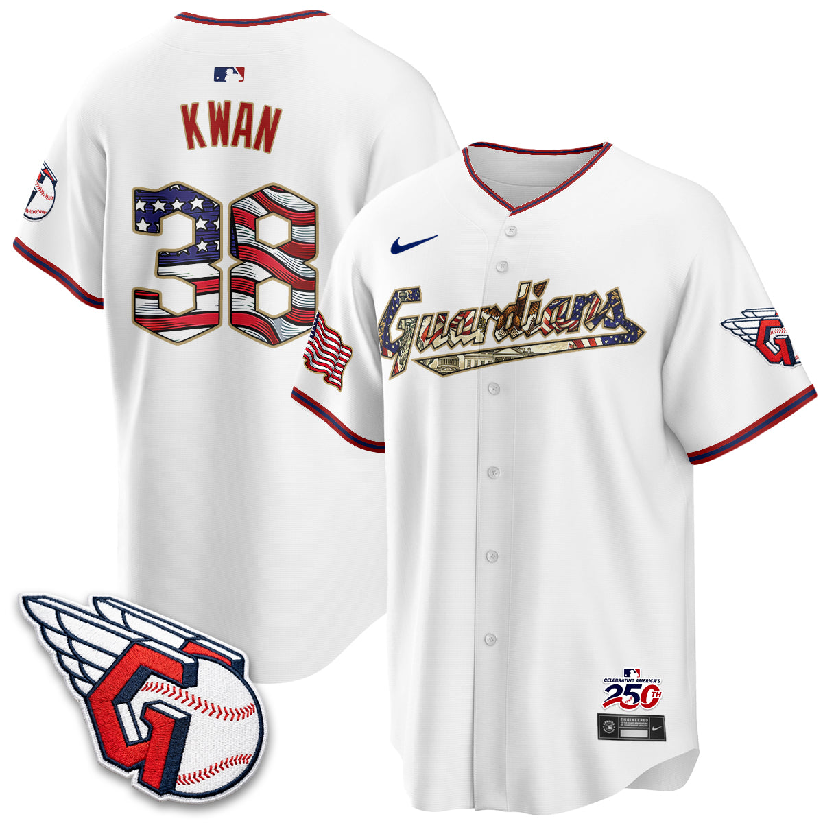 CLE 2026 Independence Day USA Vapor Jersey - Stitched