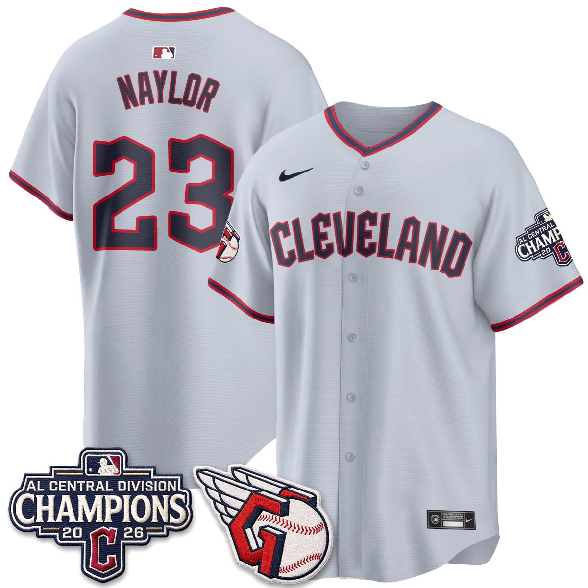 CLE 2026 AL Central Champs Vapor Jersey - Stitched