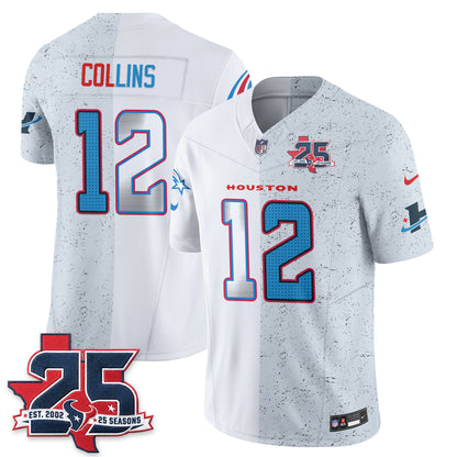 HOU Fan Gear Split Vapor Jersey - Stitched