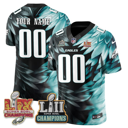 Philadelphia Eagles Fangear Edition Vapor Custom Jersey - Stitched