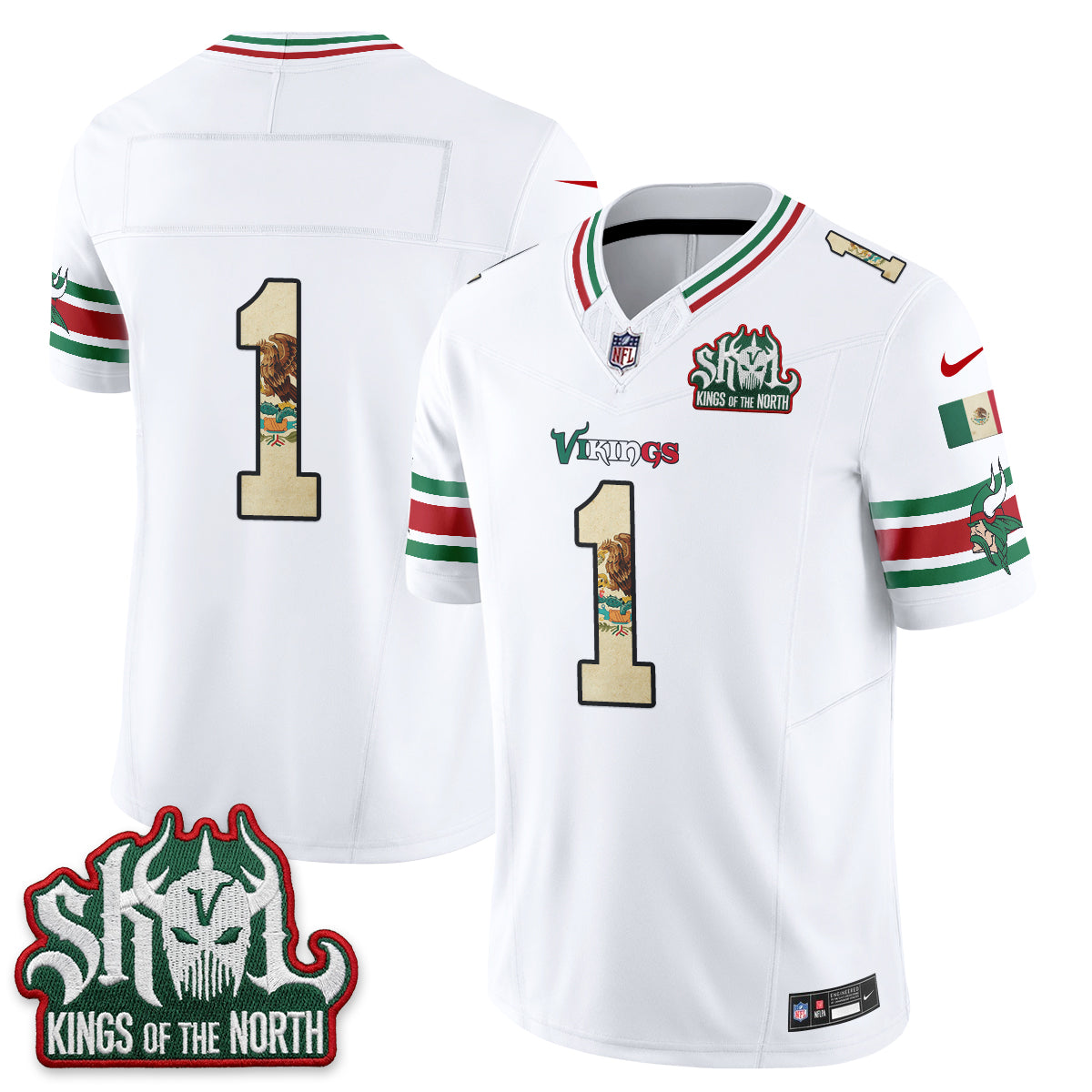 Minnesota Vikings Mexico Edition Vapor Jersey - Stitched