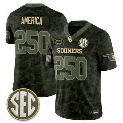 OU 2026 Salute to Service Vapor Jersey - Stitched