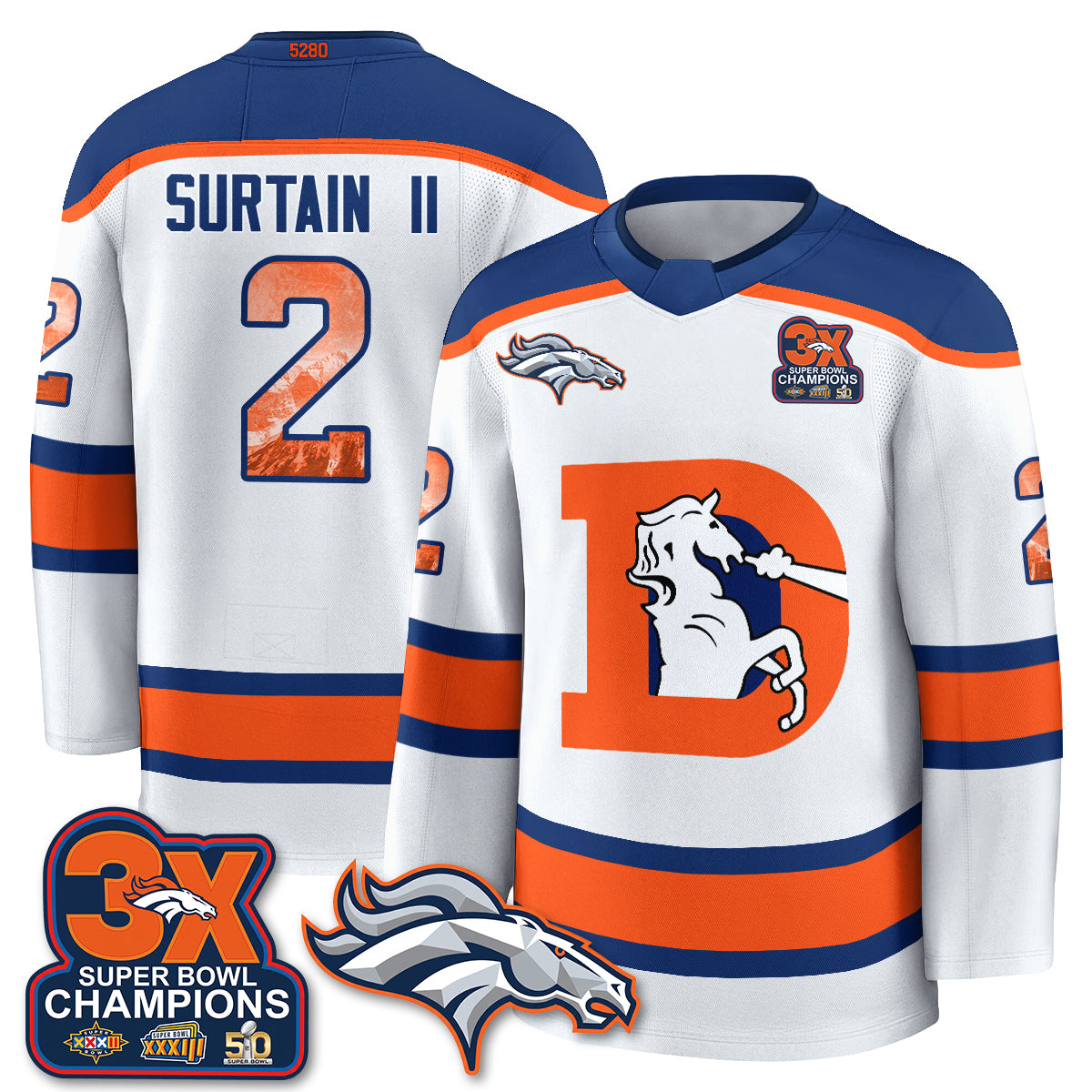 DEN Fan Gear Edition Hockey Jersey - Stitched