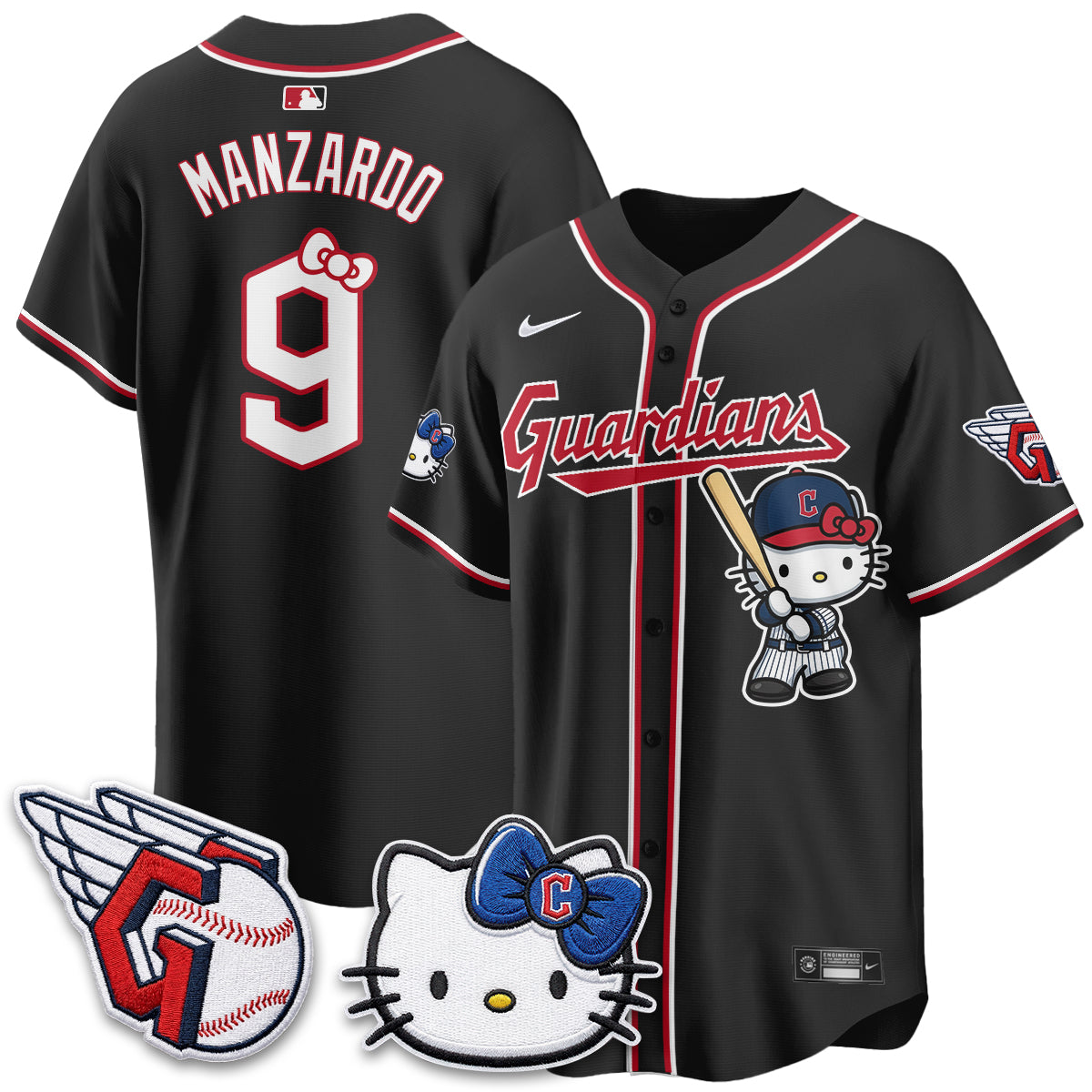 Cleveland Guardians x Meow KT Vapor Jersey - Stitched