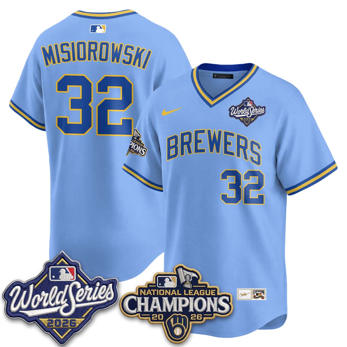 MIL 2026 NL Champions Throwback Jersey - Stitched