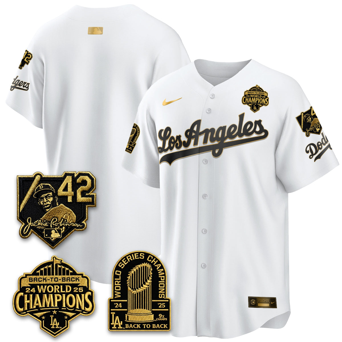 LAD 2026 New Era Gold Collection Vapor Limited Jersey - B2B Champs - All Stitched