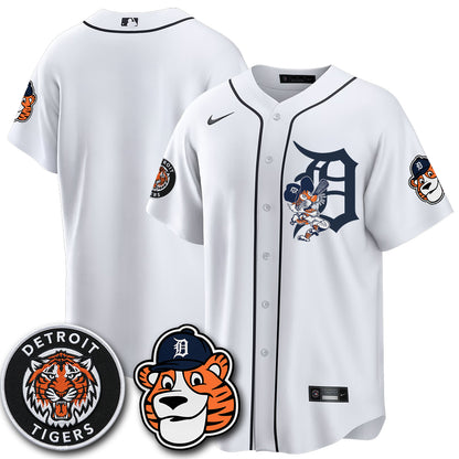 Detroit Tigers Paws Edition Vapor Limited Jersey - Stitched