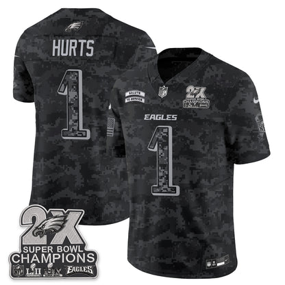 Philadelphia Eagles Salute to Service V2 Vapor Jersey - Stitched