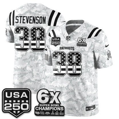 New England Patriots 2026 Salute to Service Edition Vapor Jersey - Stitched