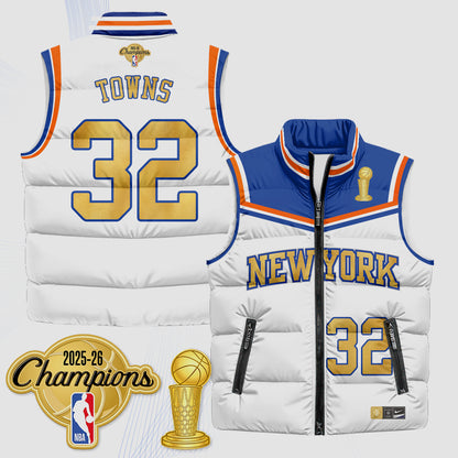 NYK Champions Night Puffer Vest - Printed