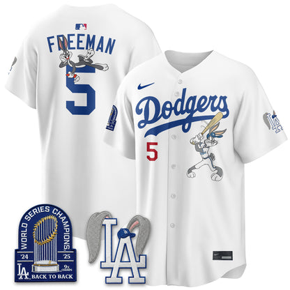 Los Angeles Dodgers Bunny Edition Vapor Jersey - Stitched