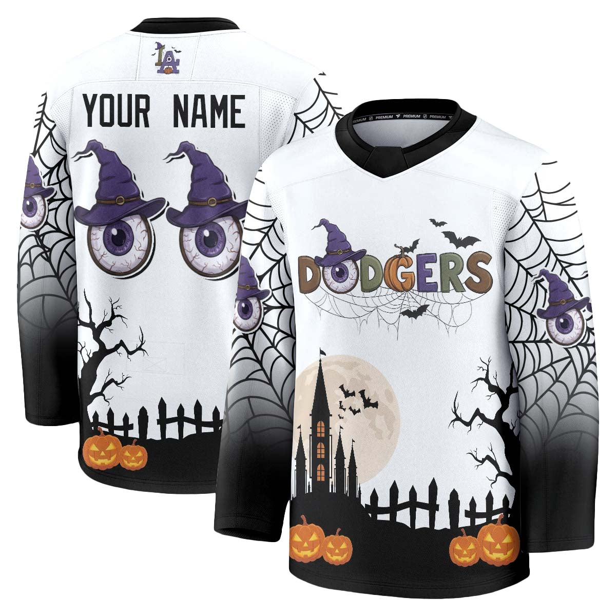 LAD Halloween Edition Hockey Custom Jersey - Printed