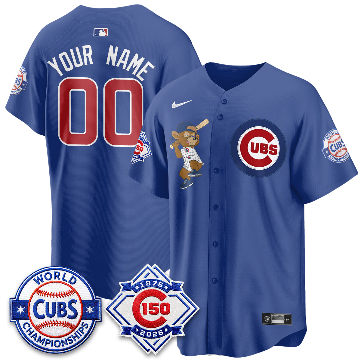 Chicago Cubs Clark Edition Vapor Limited Custom Jersey - Stitched