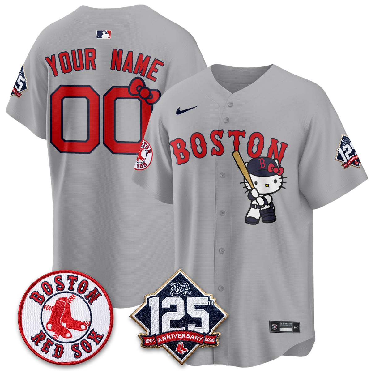 Boston Red Sox x Meow KT Vapor Limited Custom Jersey - Stitched