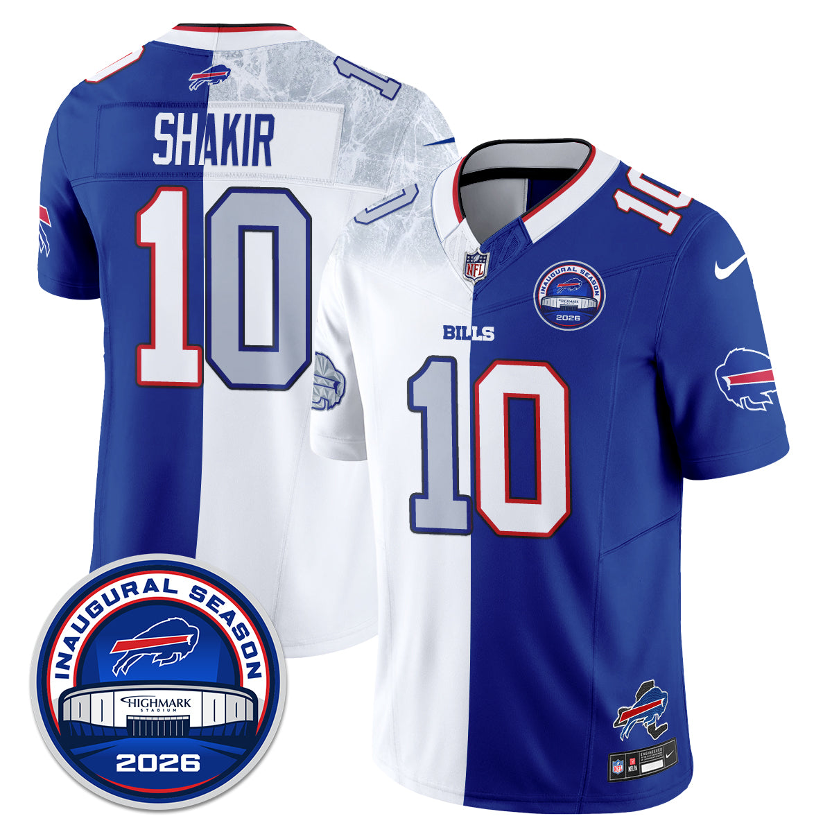 Buffalo Bills 2026 Split Edition Vapor Jersey - Stitched