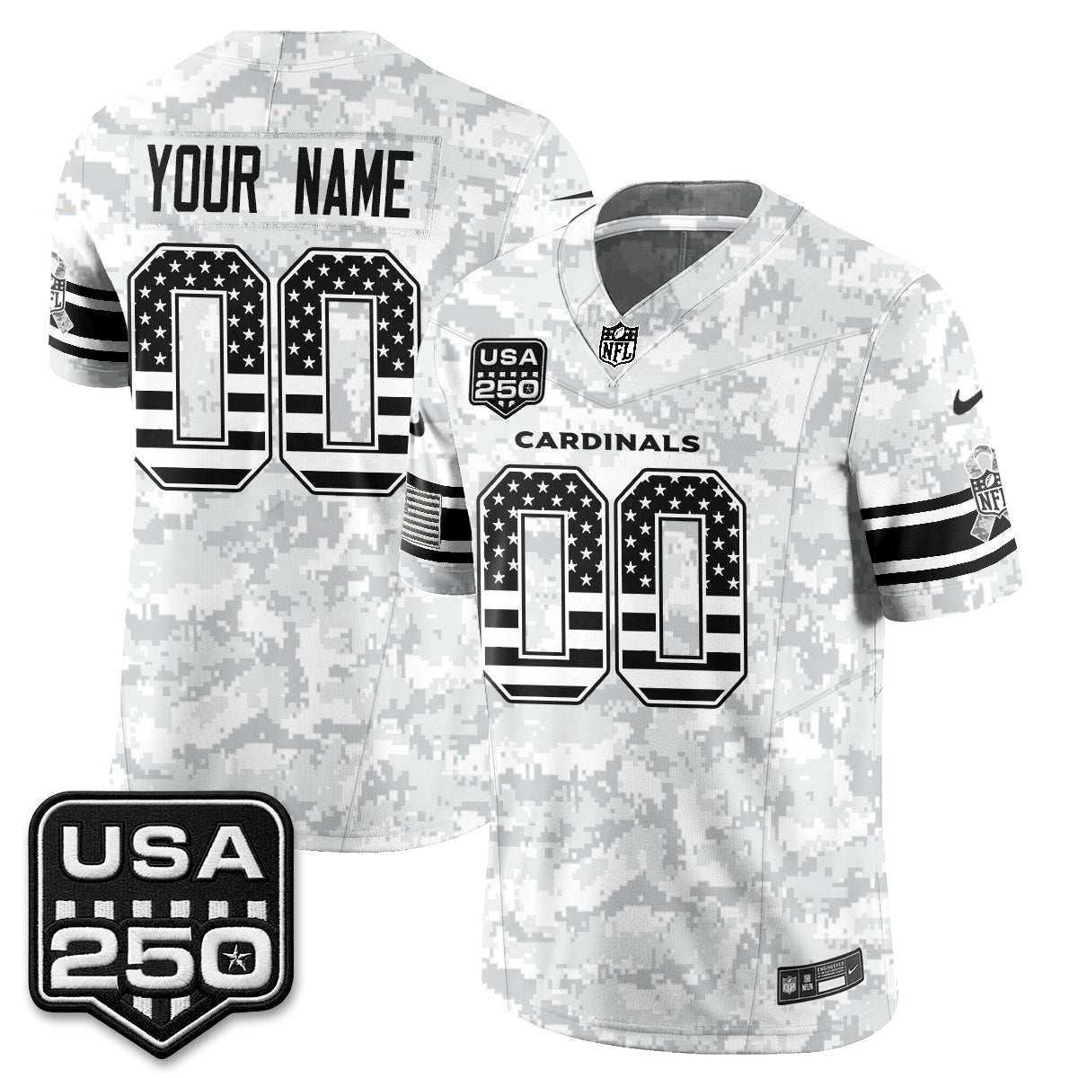 ARI 2026 Salute to Service Vapor Custom Jersey - Stitched