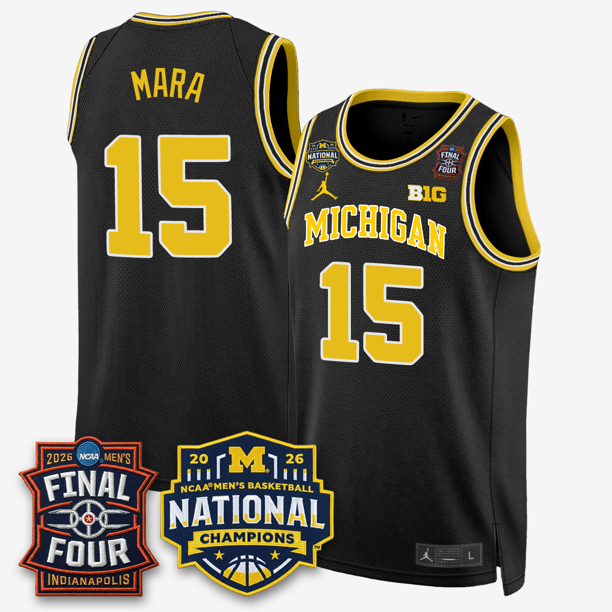 MICH 2026 NCAA Basketball Champions Limited Jersey - All Stitched