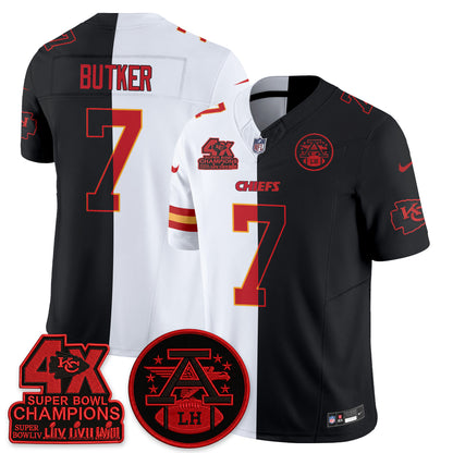 Kansas City Chiefs Split Edition Vapor Jersey - Stitched