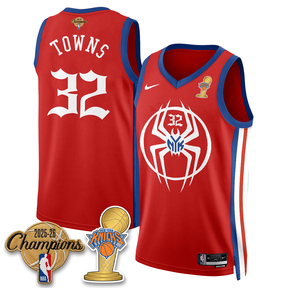 New York Knicks 2026 Champions Brand New Day Vapor Jersey - Stitched